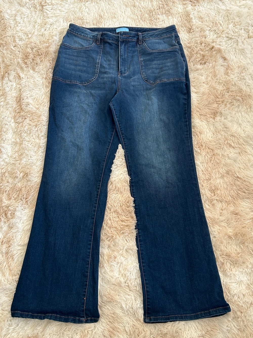 Draper James Dark Blue Flare Jeans